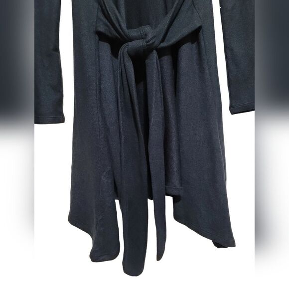Luna Rae Black Belted Cardigan Sweater Sz Small - Picture 4 of 8